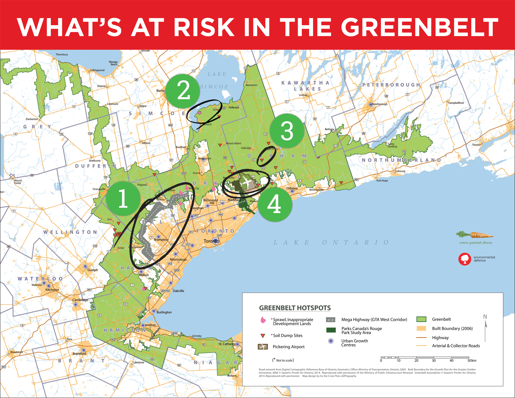 What is outlet green belt land