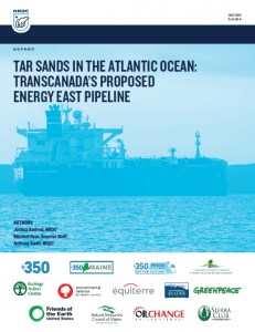 NRDC Energy East Tanker Report Cover