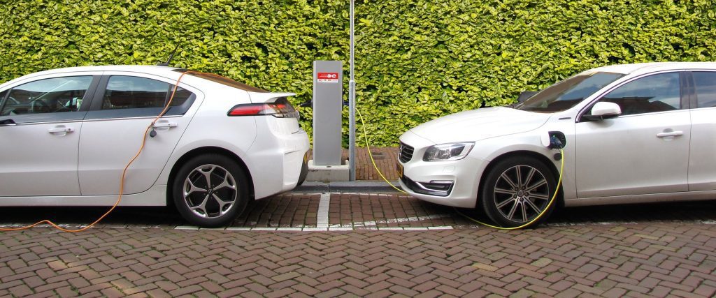 Electric cars charging