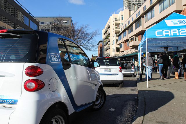 small electric cars line up for test drives