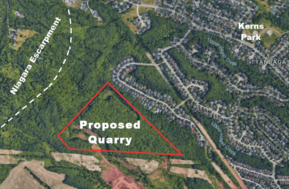 quarry proposal in burlington