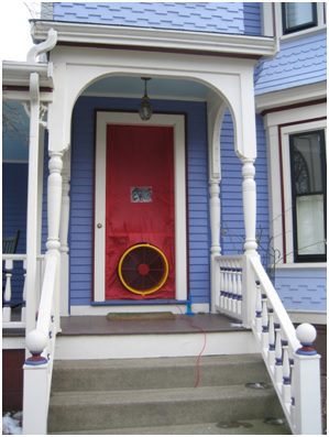 Blower door test