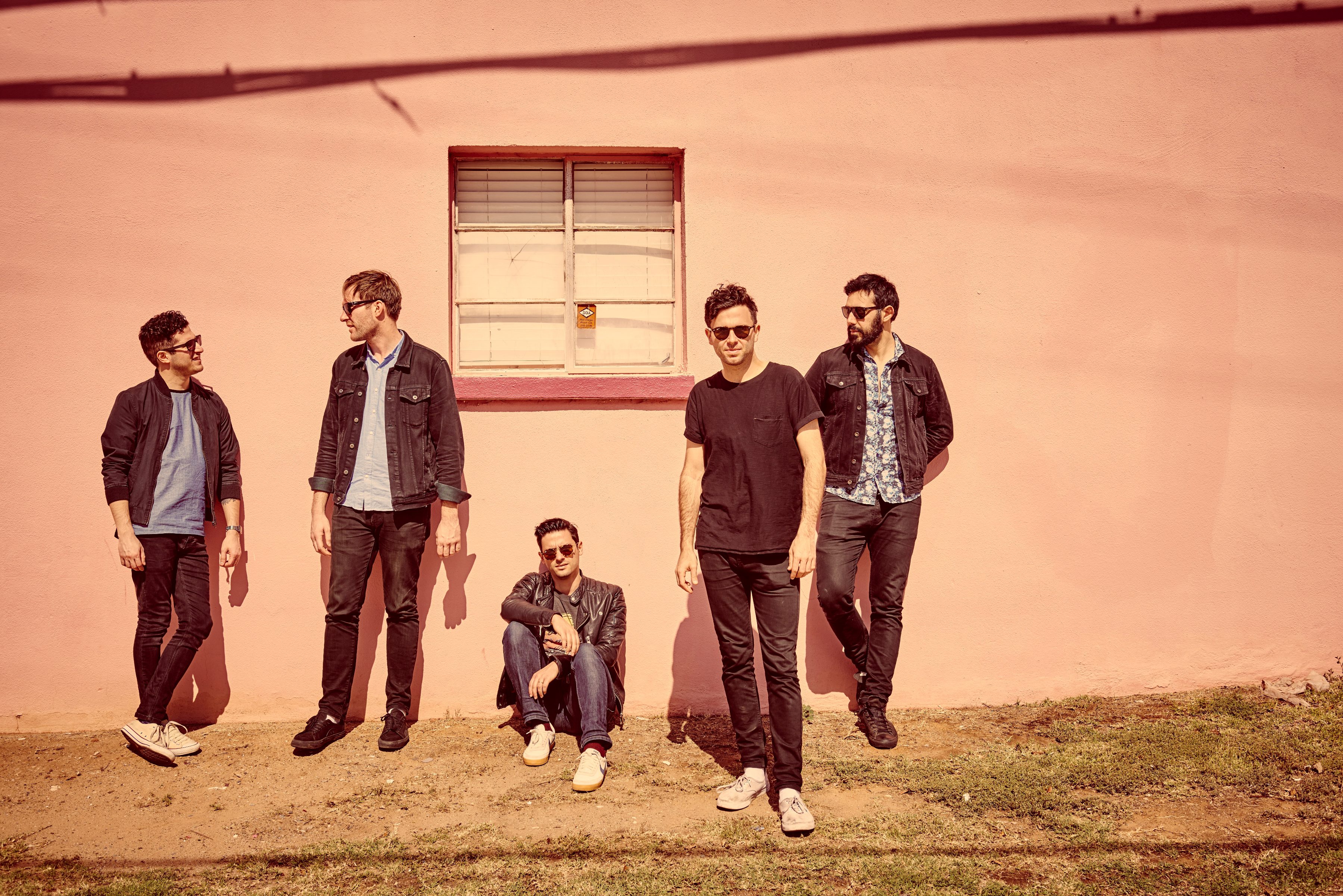Arkells against a wall promo photo