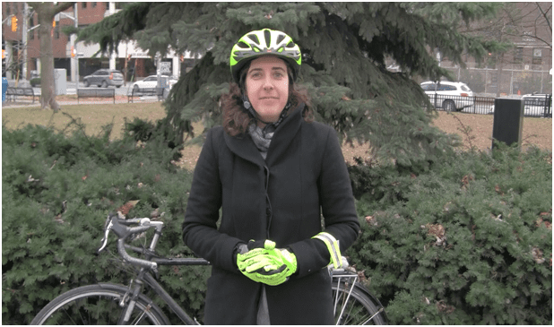 winter cycling sarah