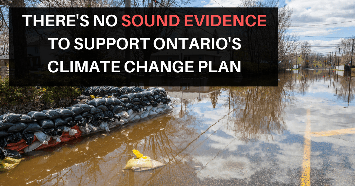 Auditor General says there no sound evidence to support Ontario's climate change plan