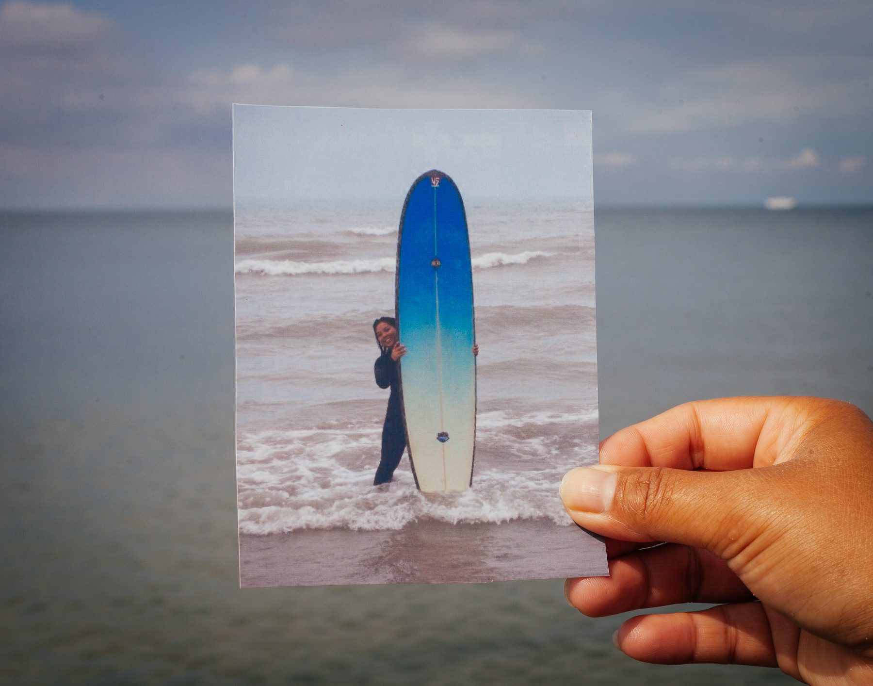 Robin first tried surfing Lake Erie in 2007 at Pleasant Beach — a spot she continues to visit. Robin explains how Lake Erie's northeastern corner is particularly suitable for surfing because of the westerly winds and shallow water. 