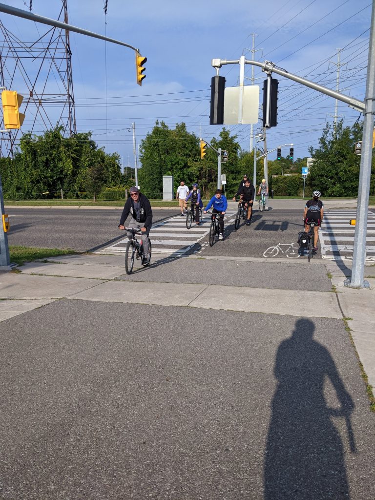 Cycling on the Gatineau Corridor Trail in Scarborough. Photo by Ry Shissler, courtesy of Cycle Toronto