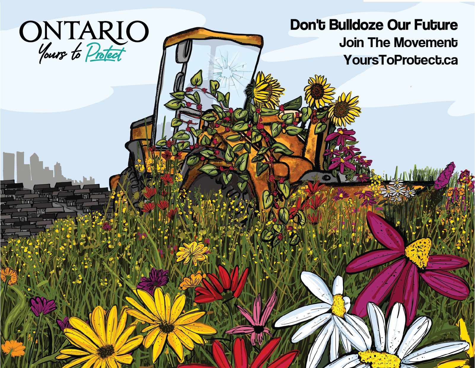 ontario yours to protect postcard
