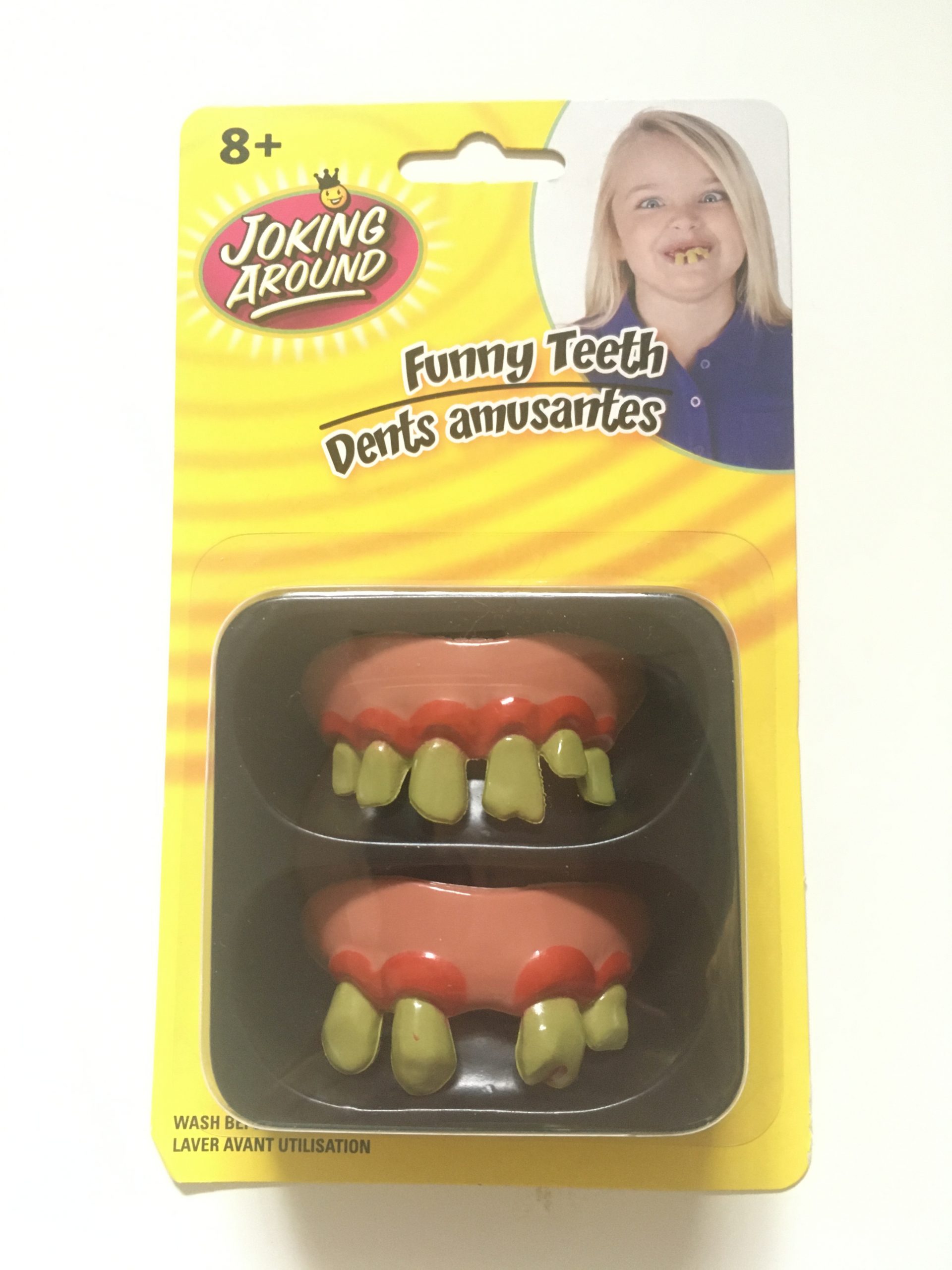 Crazy teeth toy purchased from Dollar Tree