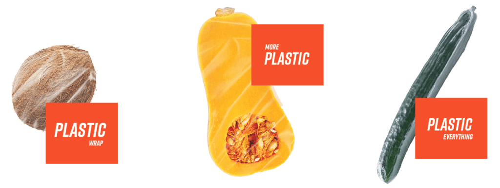 It's hard to avoid plastic while grocery shopping — even for a