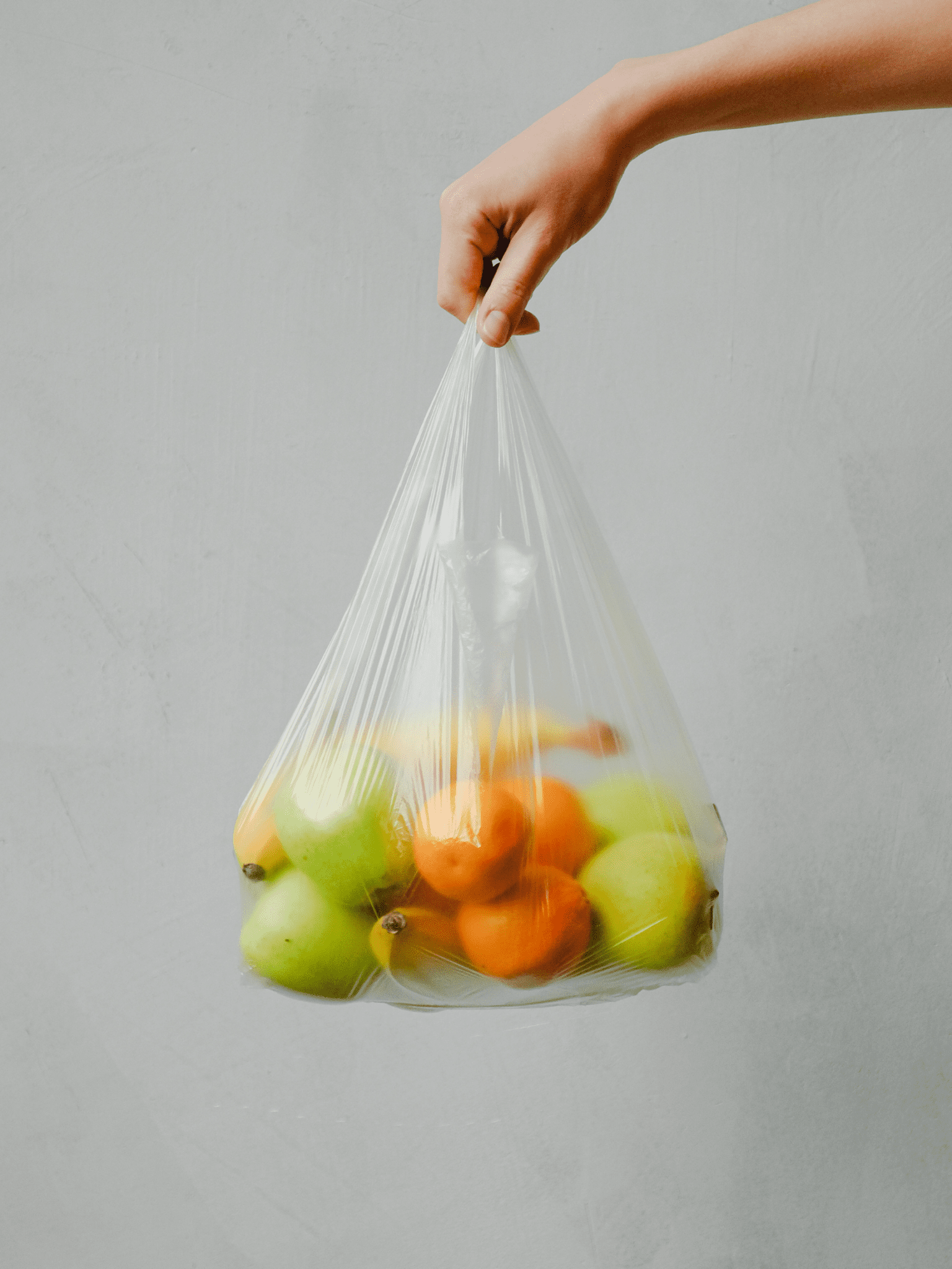 Fruit in plastic bag