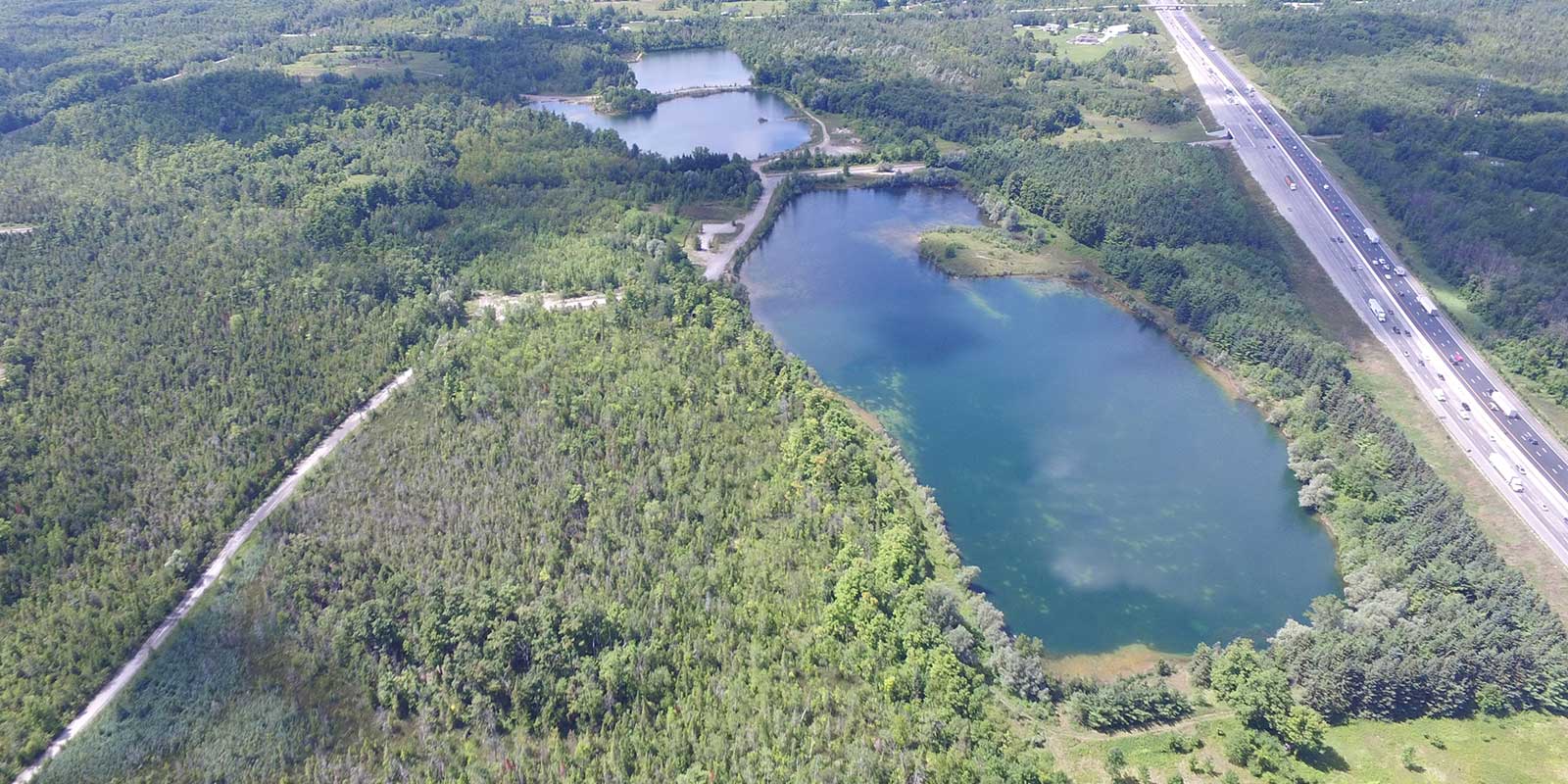 Aerial image of the area where the Campbellville Quarry could be built