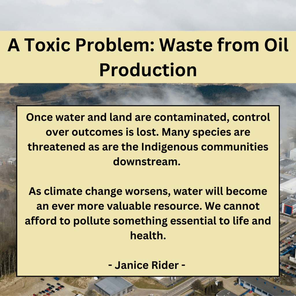 A letter to the editor on tailings by Janice Rider