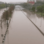 The Don Valley Parkway flooded