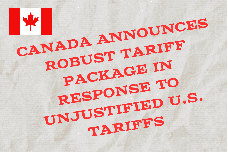 Graphic of Canada Announces Robust Tariff Package