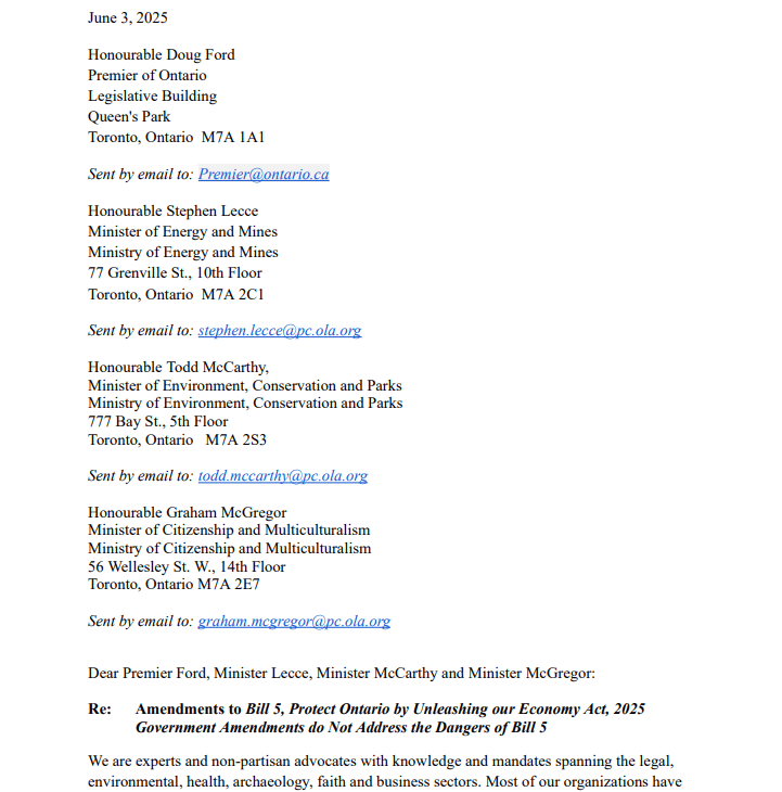 Scientist Highway 413 Letter