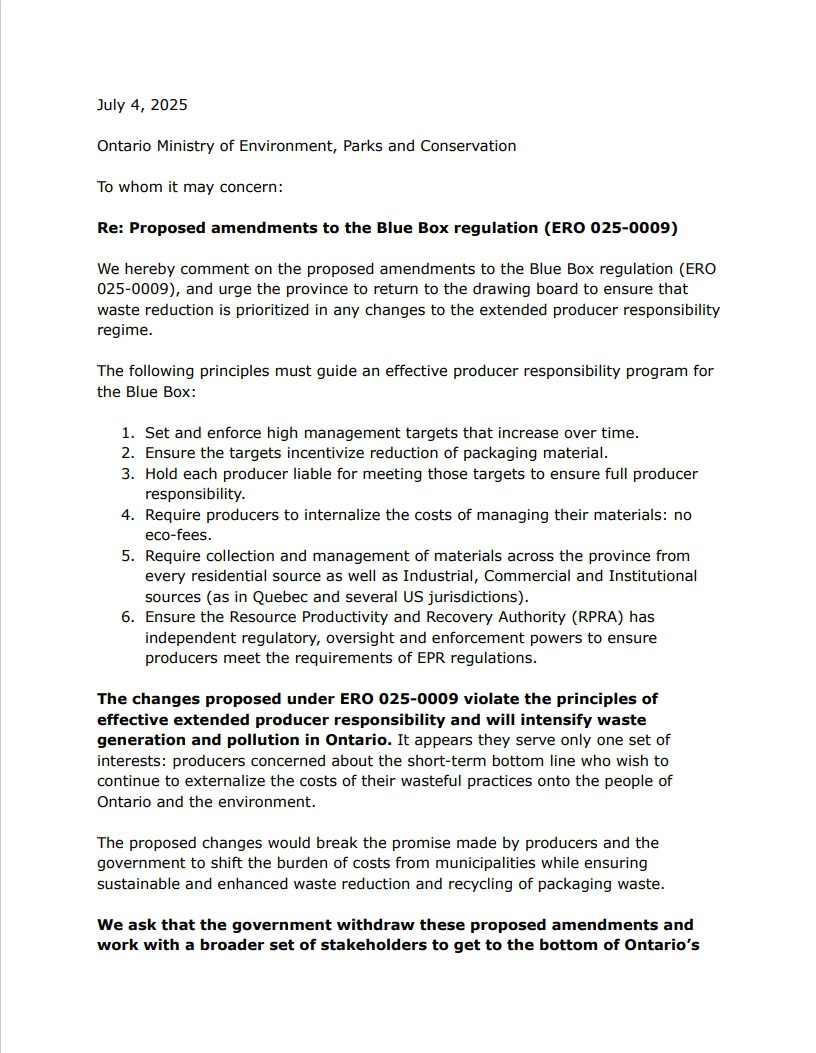 Scientist Highway 413 Letter
