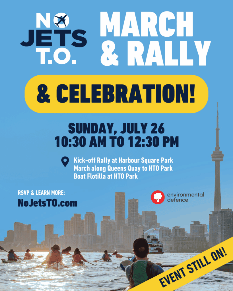 UPDATED: Toronto Residents to Celebrate Victory Over Jets & Island Airport Expansion