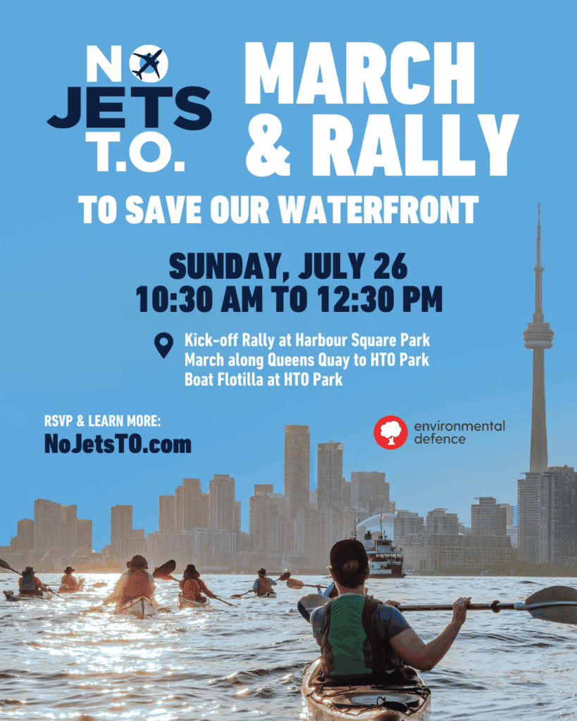 Advisory: Toronto Residents to Rally Against Jets & Proposed Island Airport Expansion